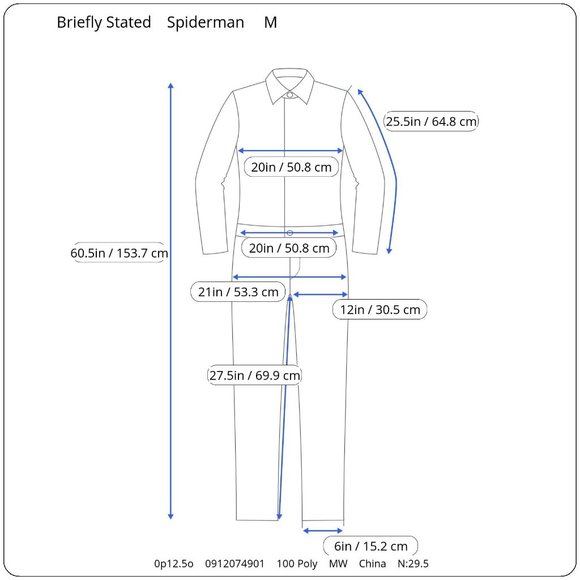Briefly Stated Marvel Spiderman Unionsuit Pajamas Mens M Unionsuit PJs Costume - Picture 10 of 10